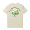 Hawaiian Tee For Men Taking the day off By Loindaflow Tee Crew Neck 100% Cotton - BEIGE