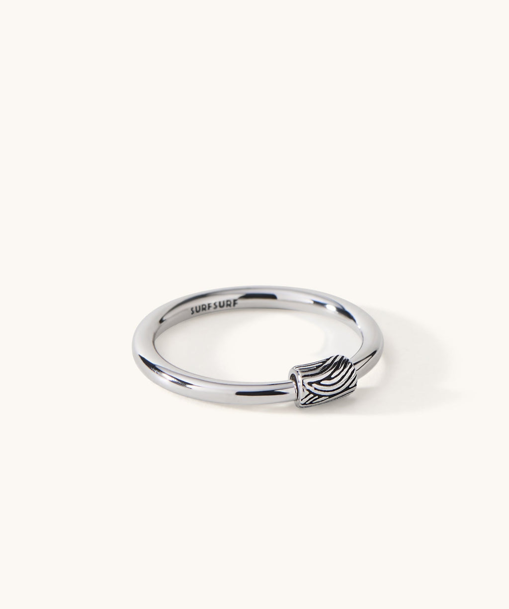 Barrel Ring with Sliding Charm