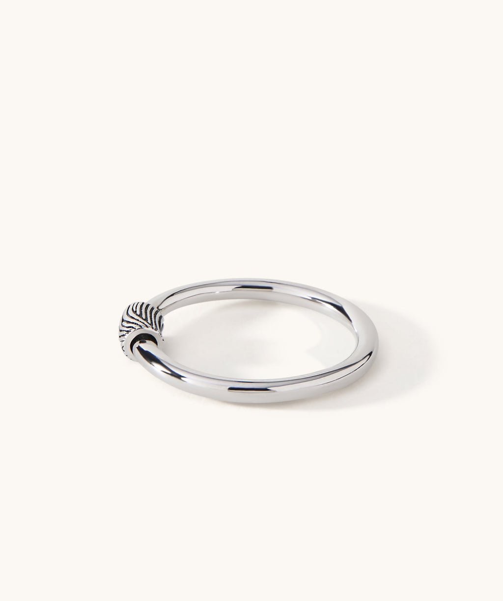 Barrel Ring with Sliding Charm