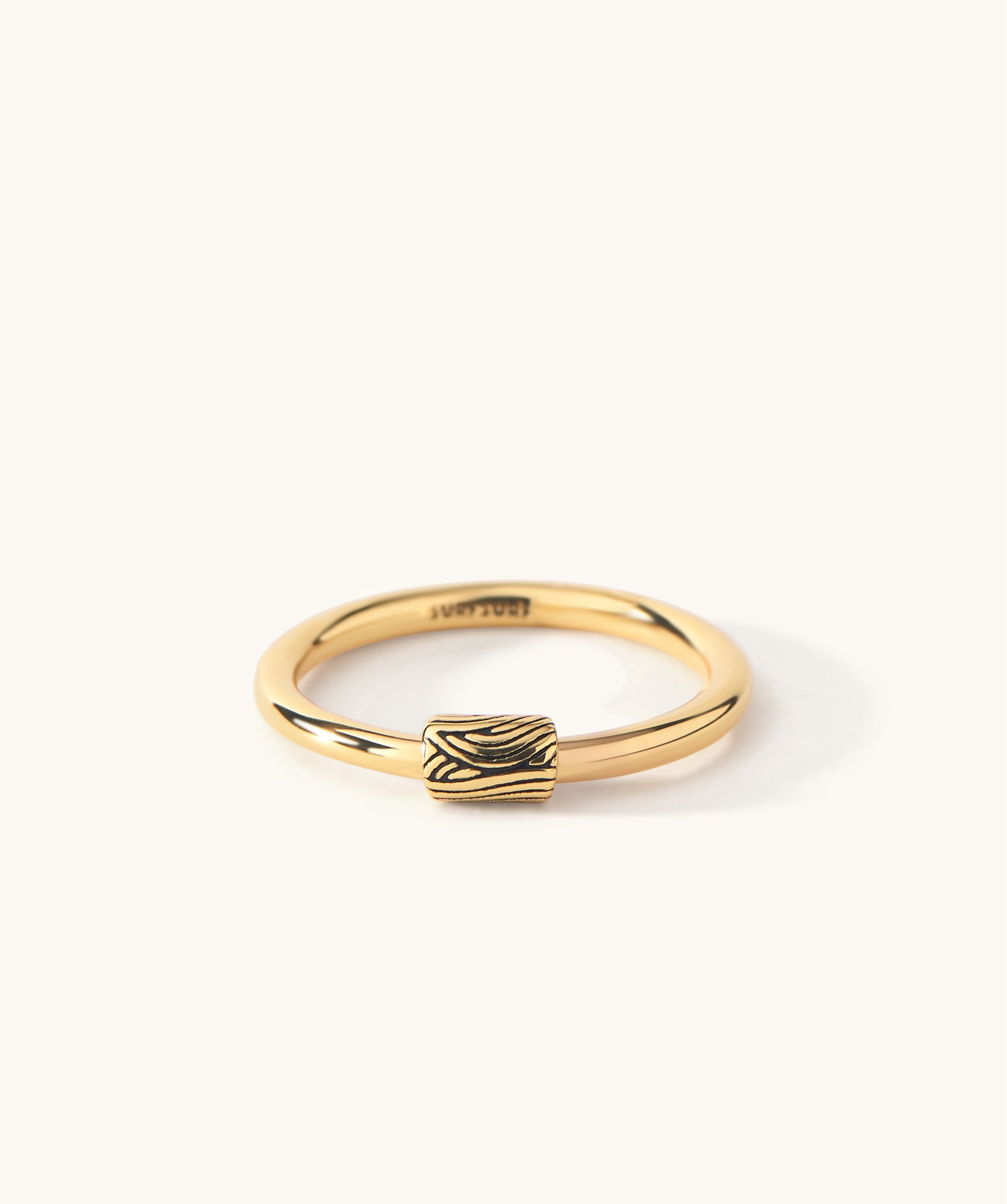 Barrel Ring with Sliding Charm