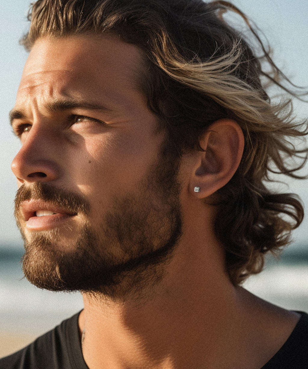 Bukit Cube Stud Earrings