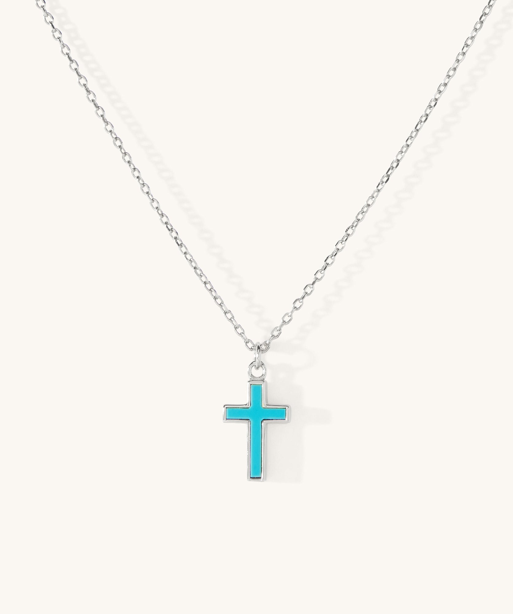 Piha Turquoise Cross Necklace