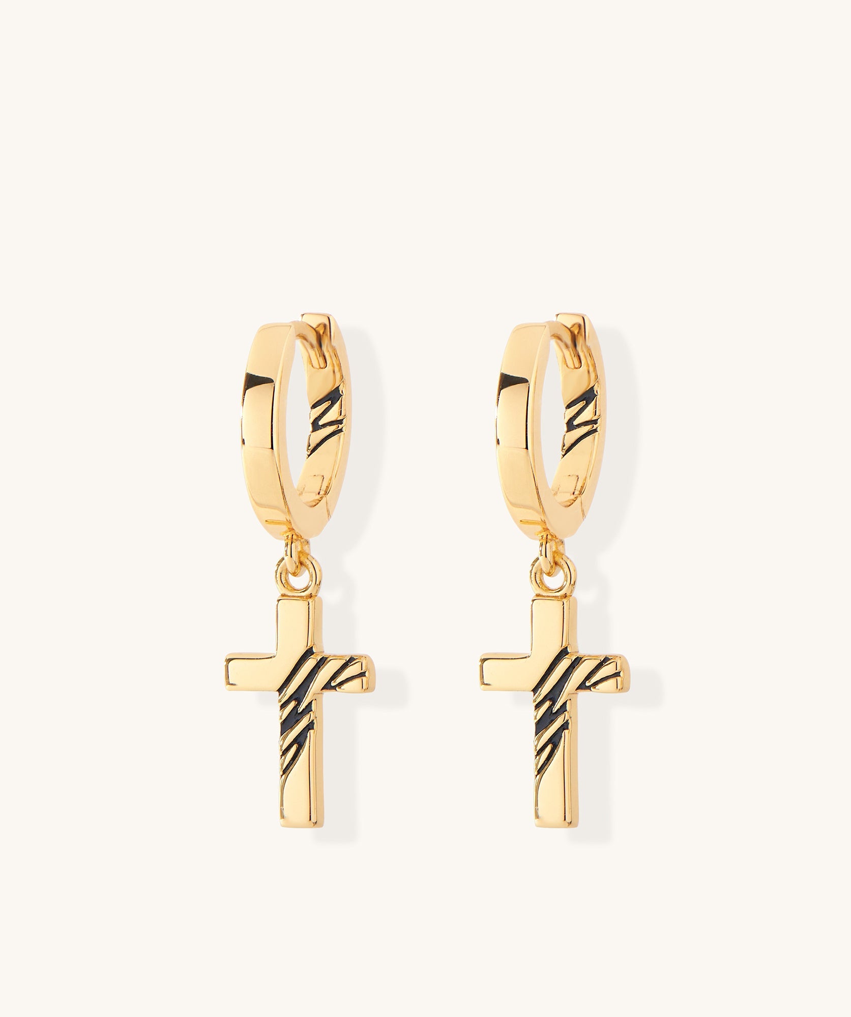 Tortuga Dangle Cross Earrings