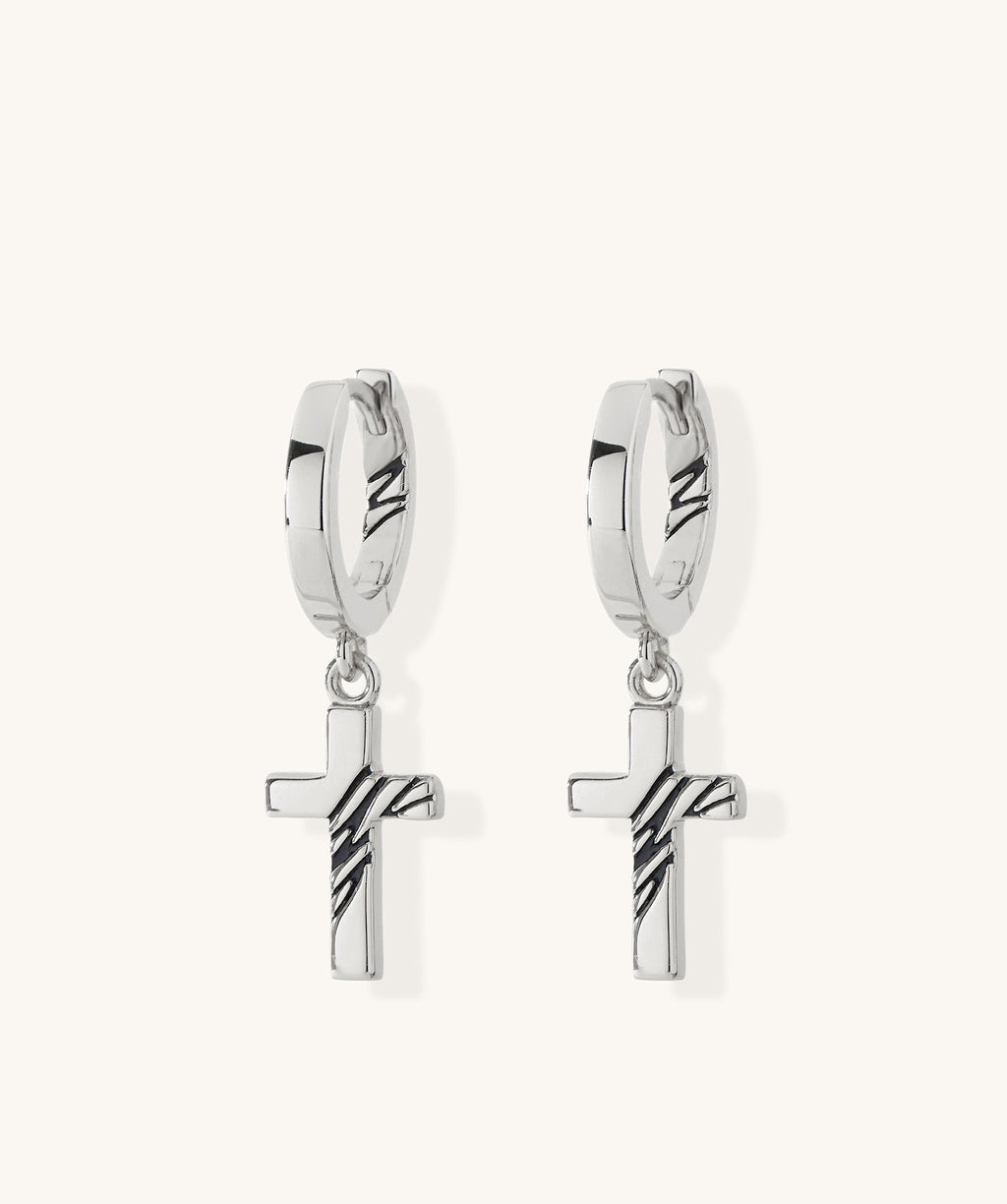 Tortuga Dangle Cross Earrings