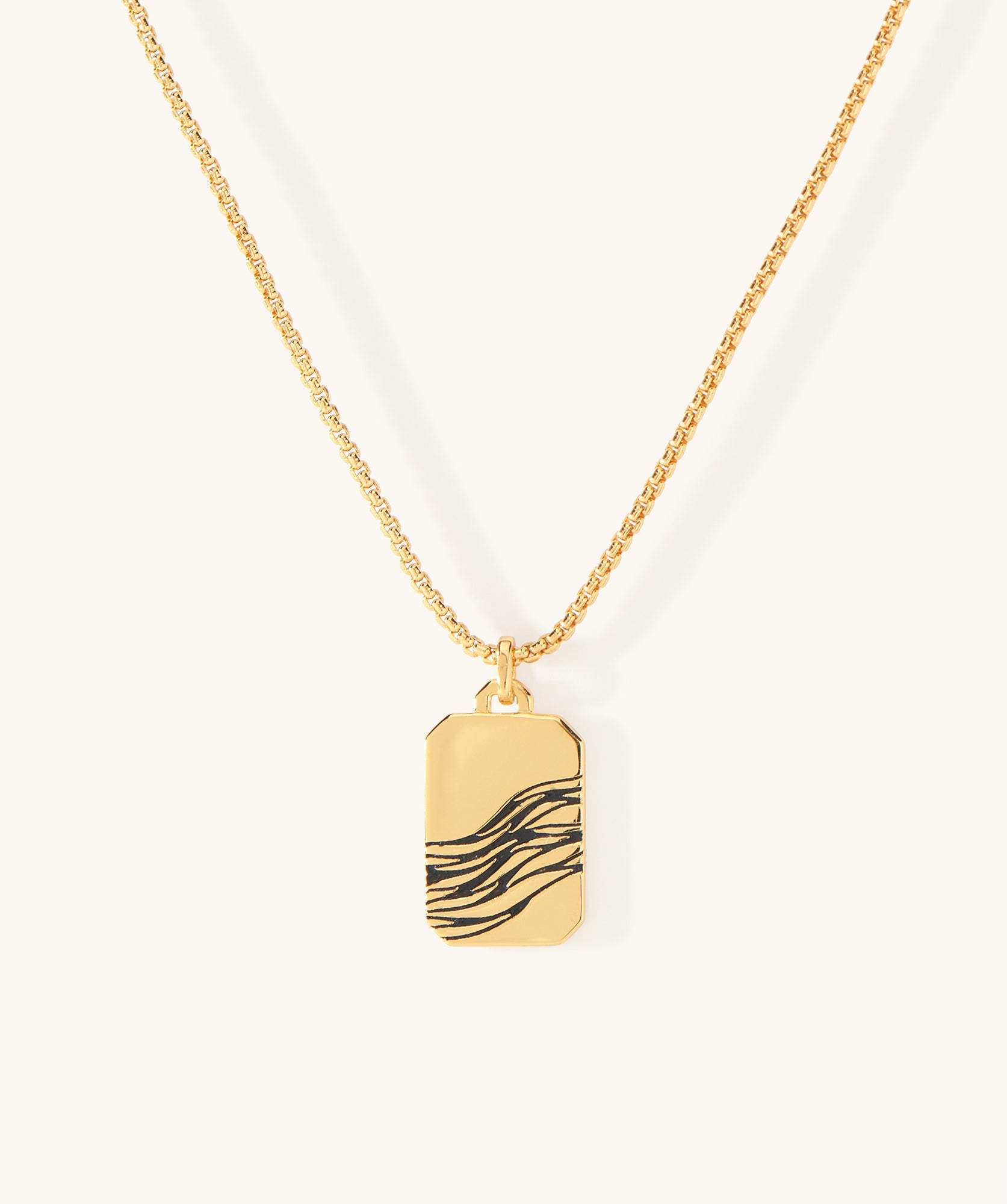 Gold Coast Dog Tag Necklace