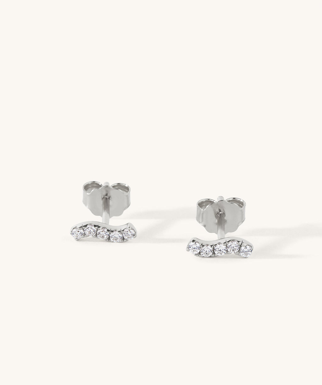 Paraiso Wave Stud Earrings