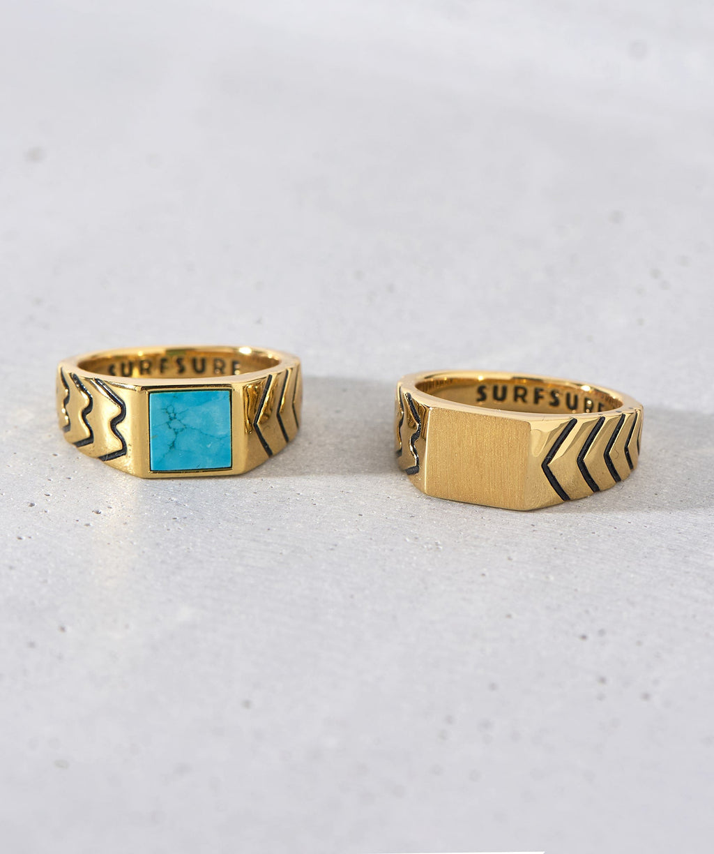 Porto Santo Signet Ring with Turquoise